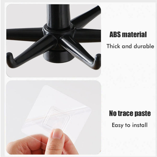 360° rotatable hooks for hanging (Pack of 2) (Brown Box) - view 7
