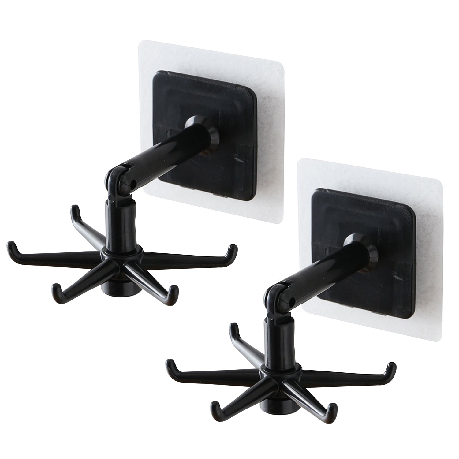 360° rotatable hooks for hanging (Pack of 2) (Brown Box)