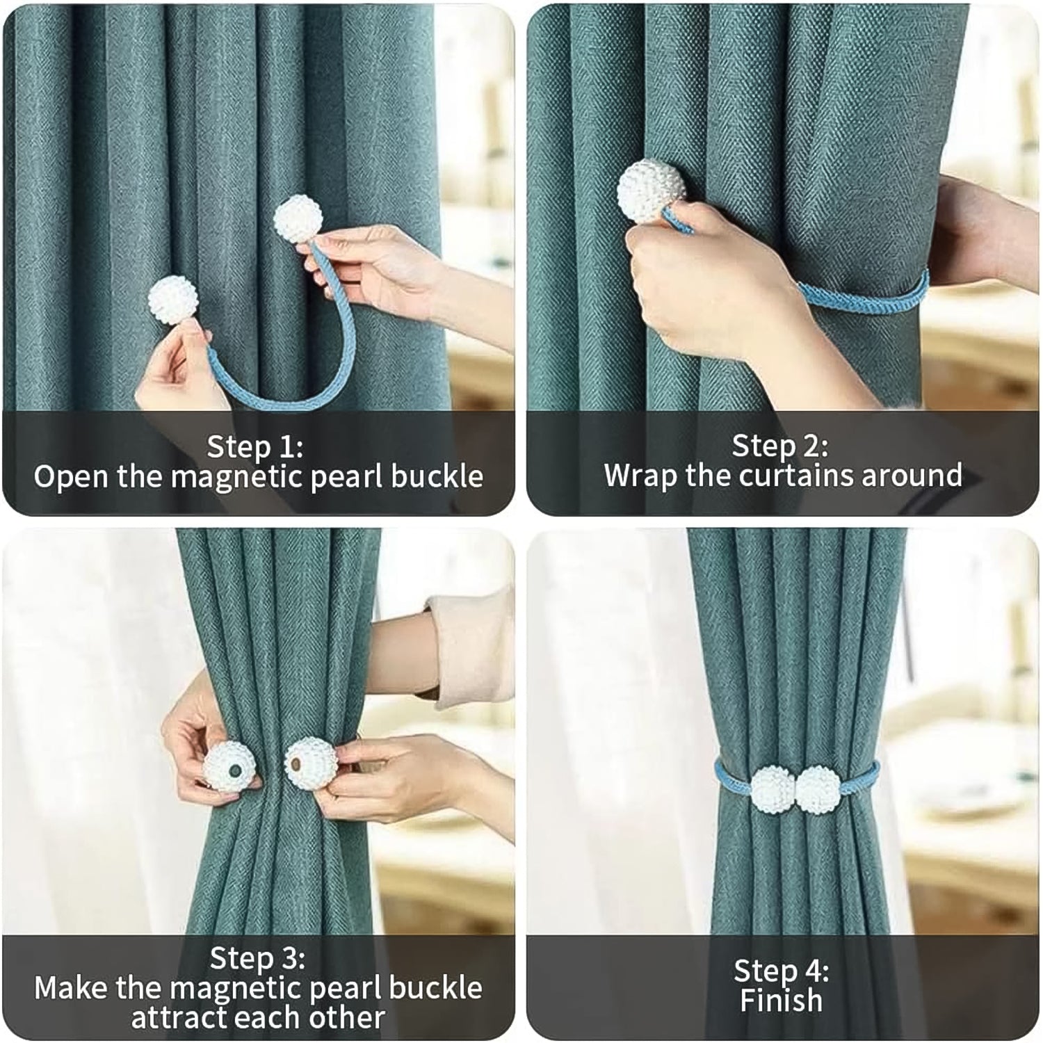Polyester and Magnet Curtain (2 Pc) - view 3