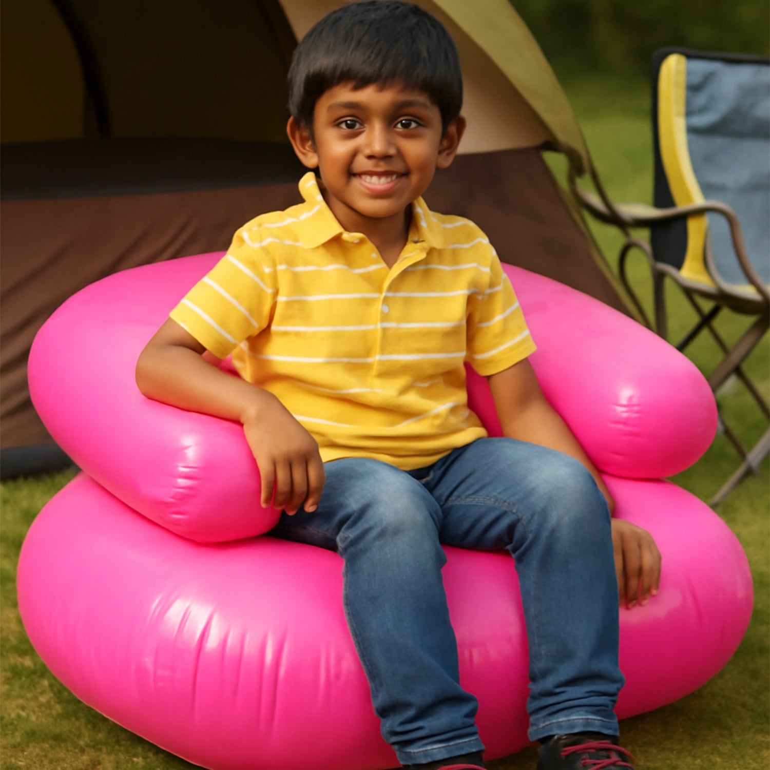 Inflatable Sofa Chair Boys and Girls Suitable for Camping (28 Inch Approx / 1 Set) - view 5