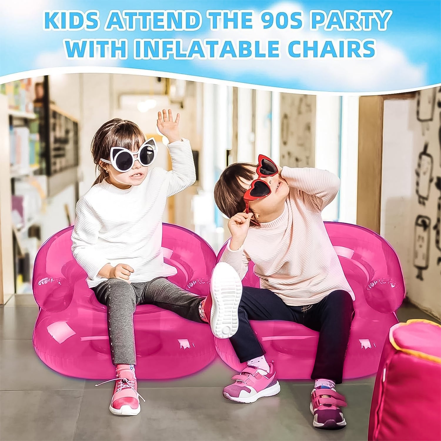 Inflatable Sofa Chair Boys and Girls Suitable for Camping (28 Inch Approx / 1 Set) - view 7