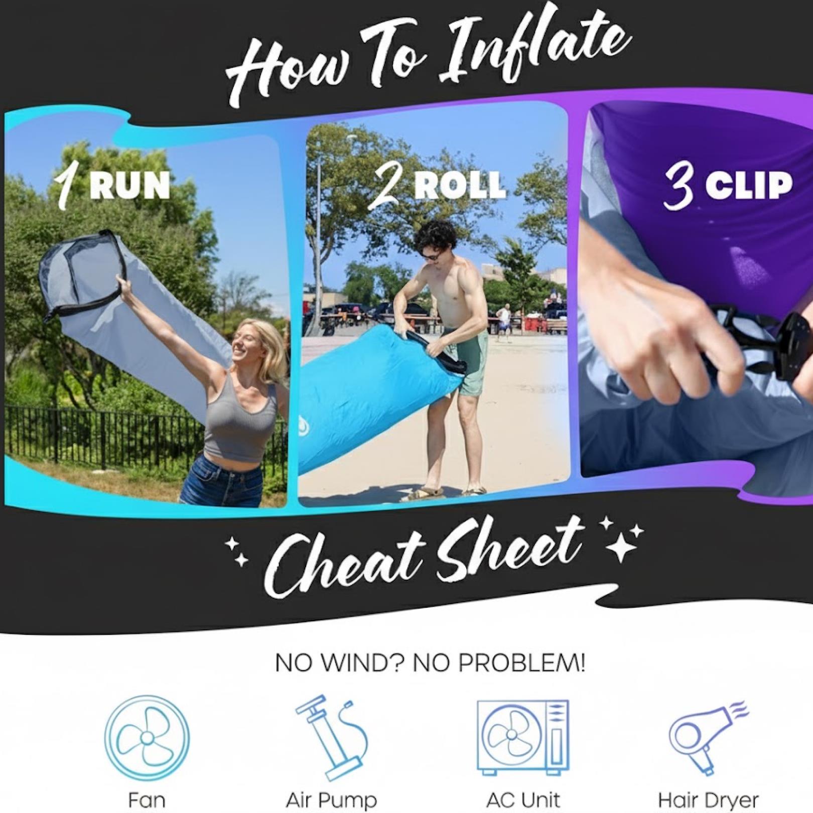 Portable Camping Inflatable Lounger Sofa - view 3