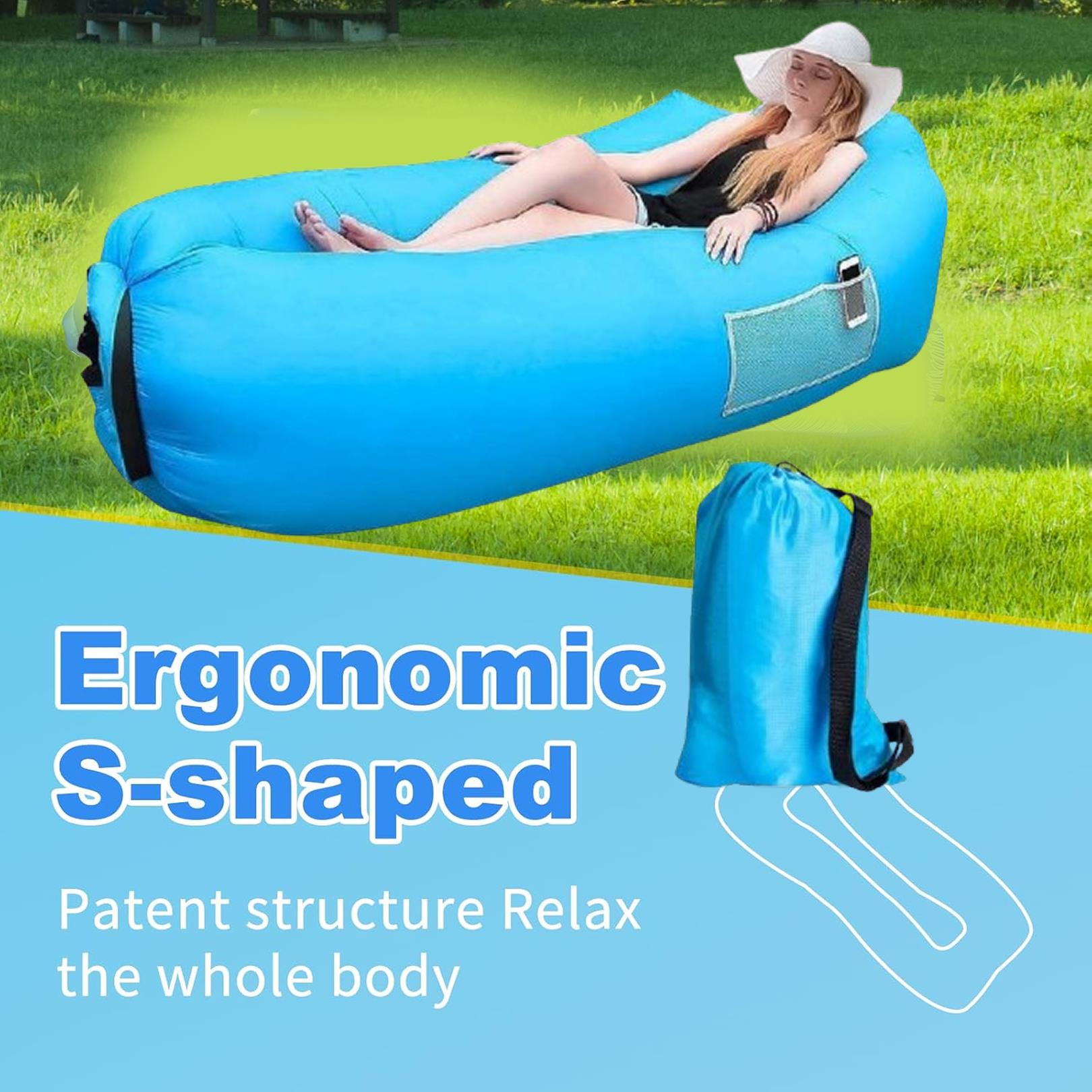 Portable Camping Inflatable Lounger Sofa - view 6