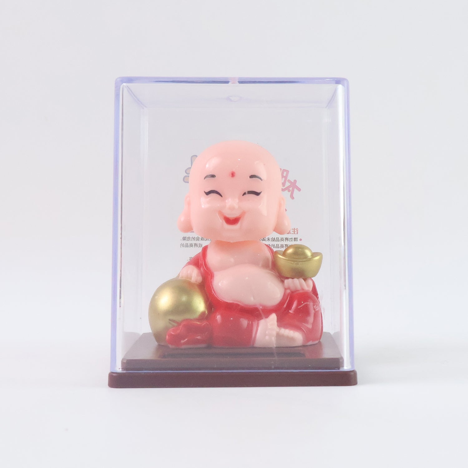 Solar Power Moving Head Buddha Statue Car Ornament (1 Pc / Mix Color) - view 5