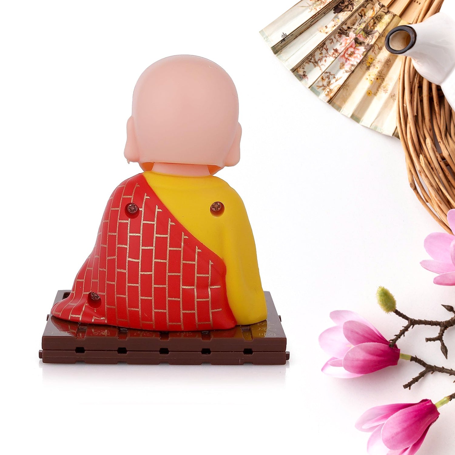 Solar Powered Sitting Buddha Statue, Moving Head and Hand (1 Pc / Big) - view 5