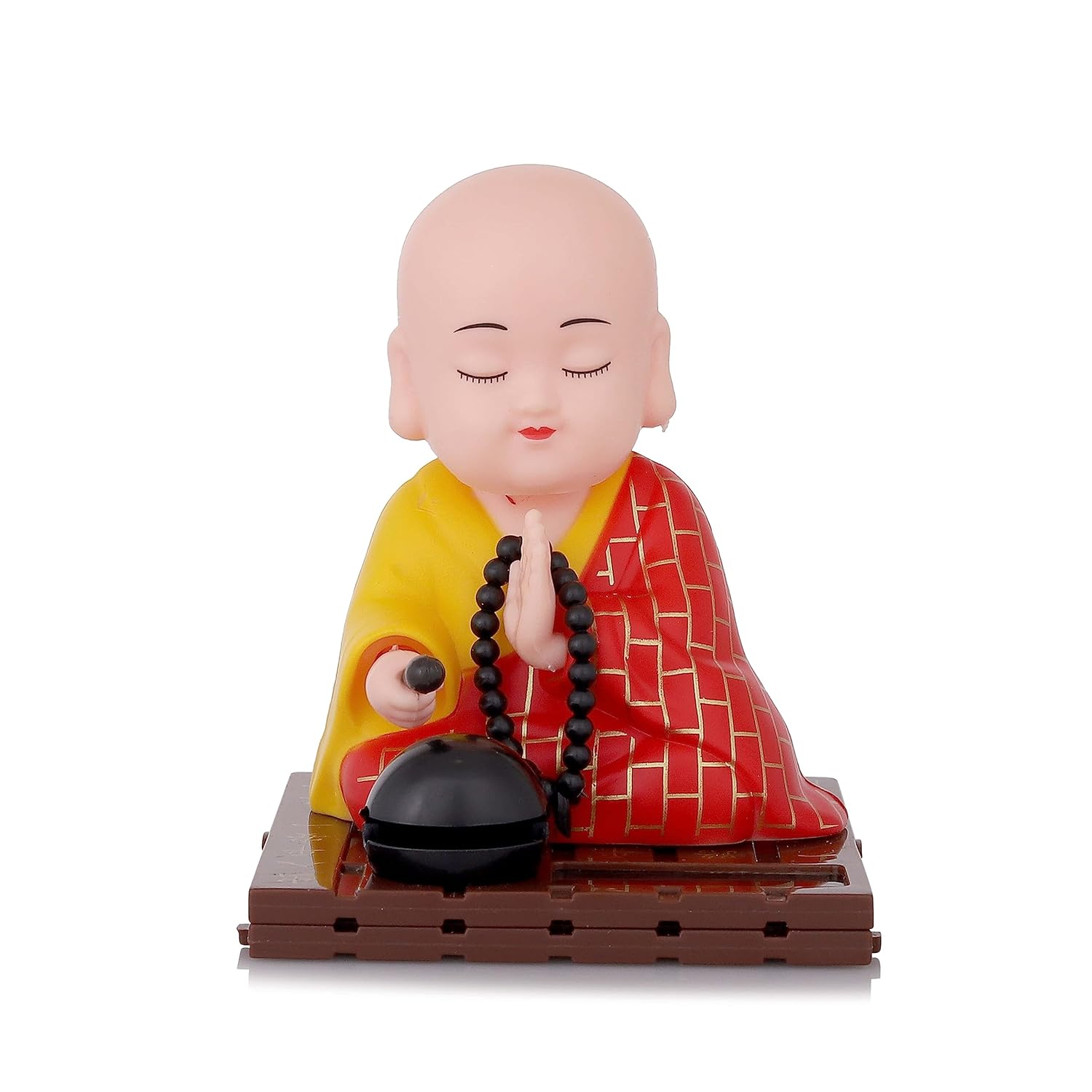 Solar Powered Sitting Buddha Statue, Moving Head and Hand (1 Pc / Big) - view 7
