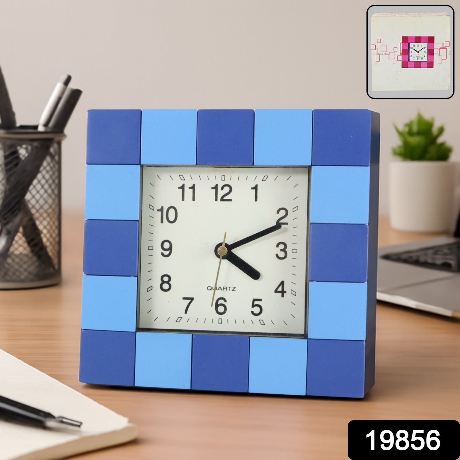 Square Quartz Table Clock - (1 Pc) - view 2