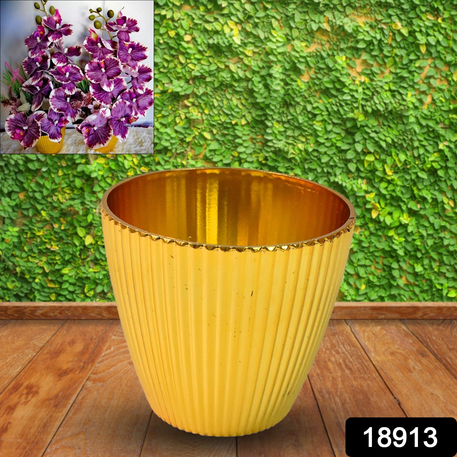 Plastic Flower Valencia (Pot) Home and Outdoor (1 Pc) - view 2