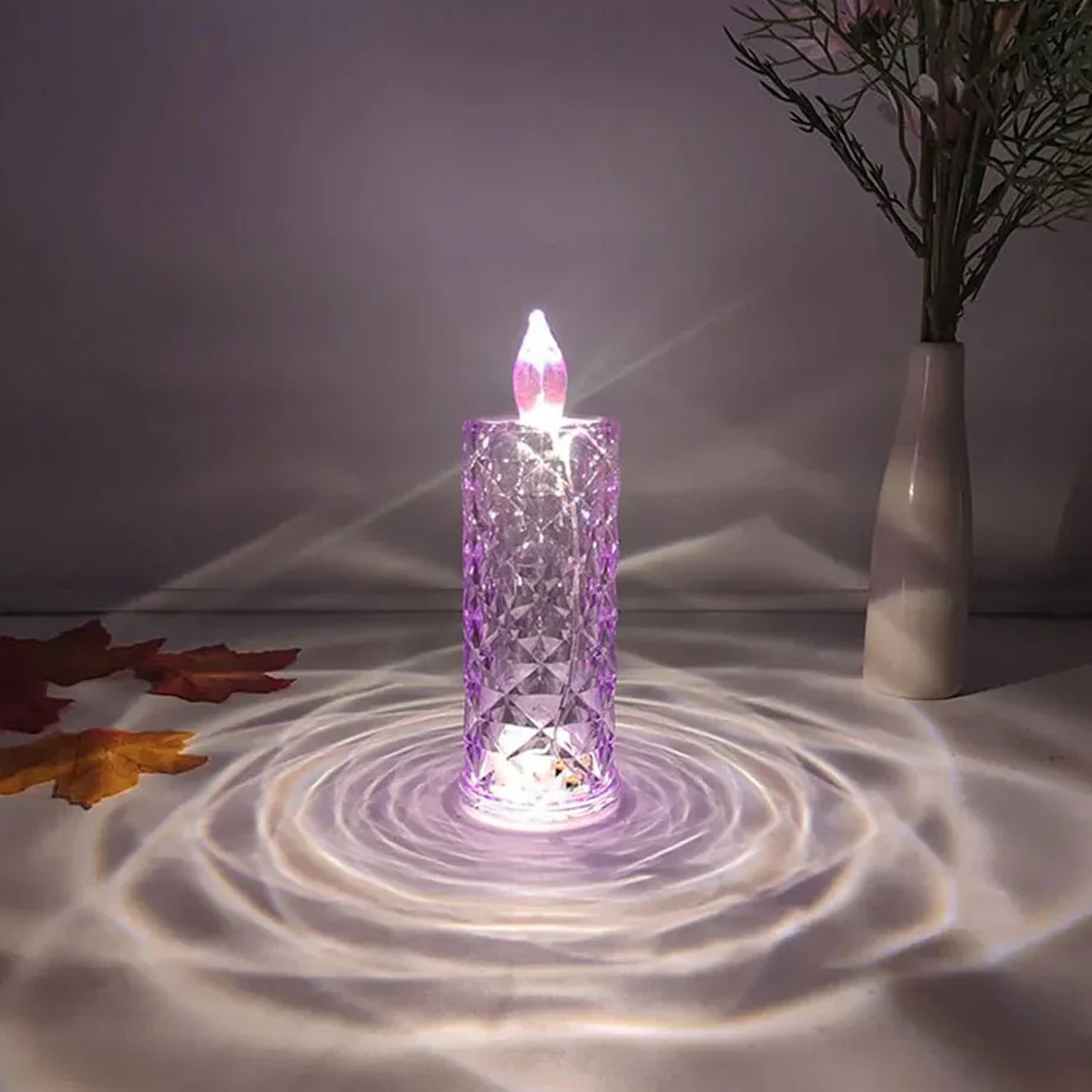 Candles for Home Decoration, Crystal Candlelight, Diwali (1 Pc / Multicolor) - view 4