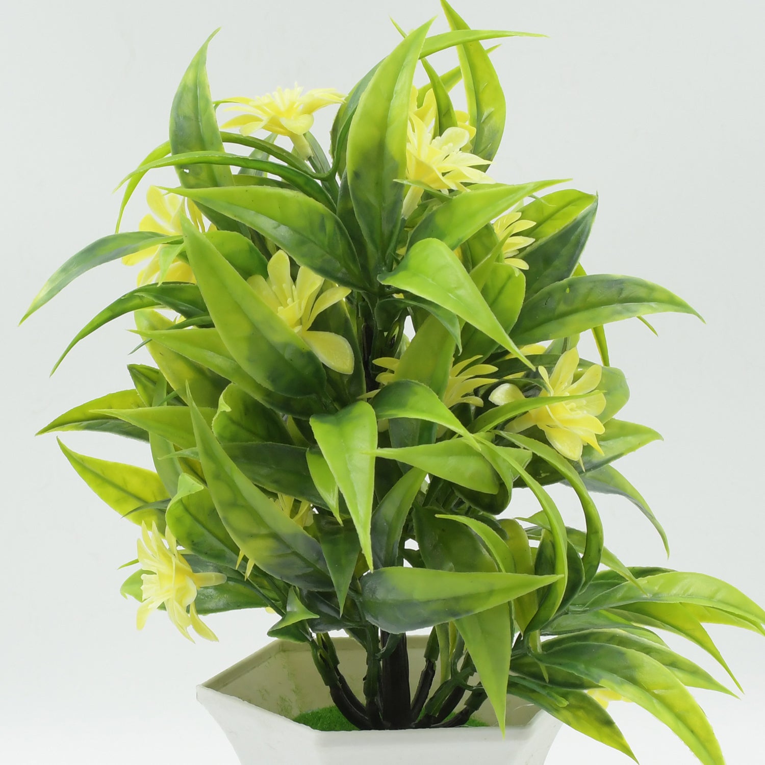 Artificial Flower Plant with Cute Pot – Tabletop Decor for Home & Office (1 Pc) - view 3