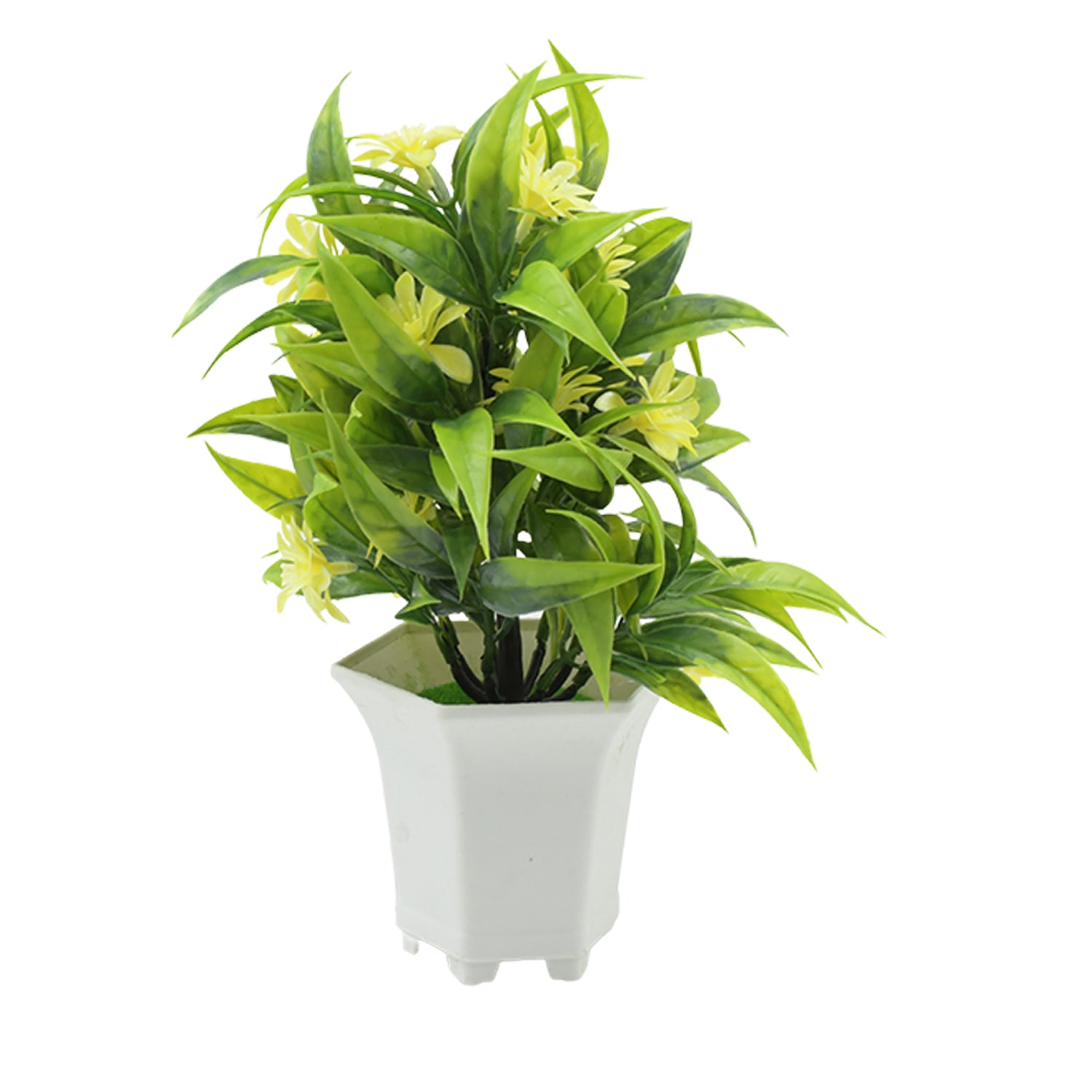 Artificial Flower Plant with Cute Pot – Tabletop Decor for Home & Office (1 Pc) - view 5