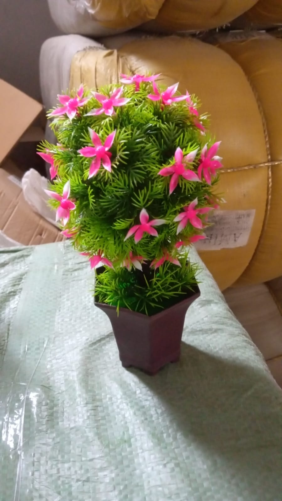 Wild Artificial Flower Plant with Cute Pot (1 Pc) - view 6