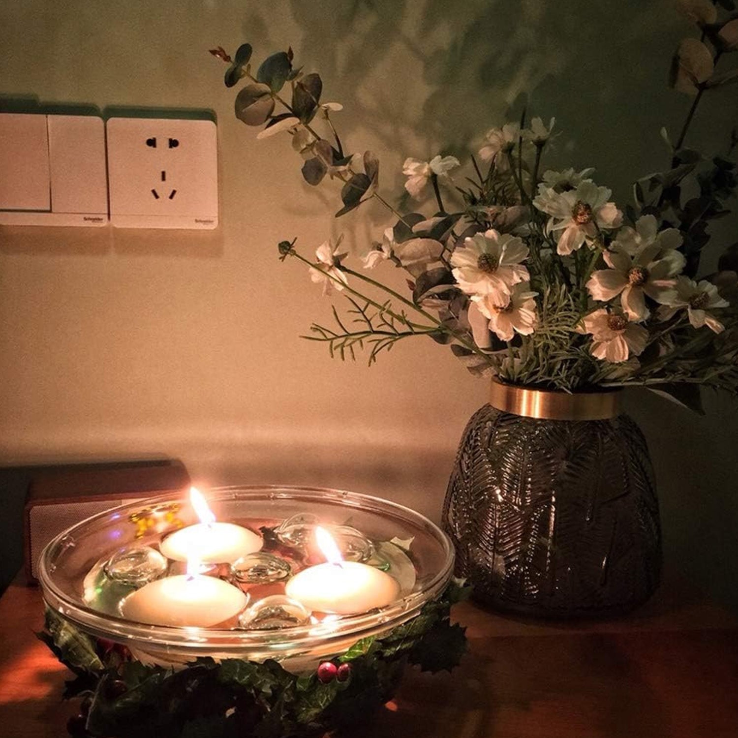 Floating Candle Holder (1 Pc): Romantic Ambiance, Table Decor, Diwali - view 5