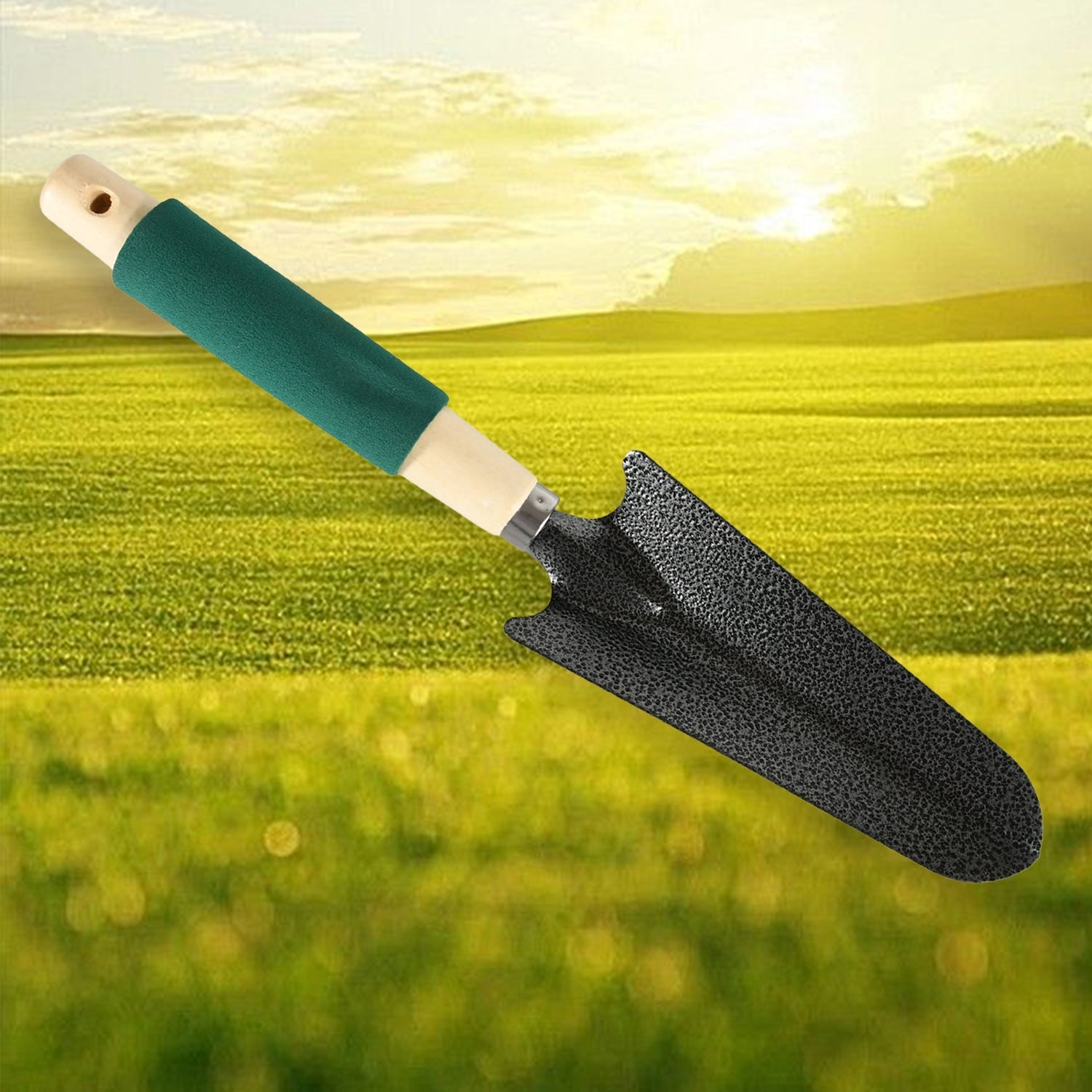 Gardening Tools Hand Cultivator Trowel Heavy Duty Wooden Handle 3 Pc - view 4