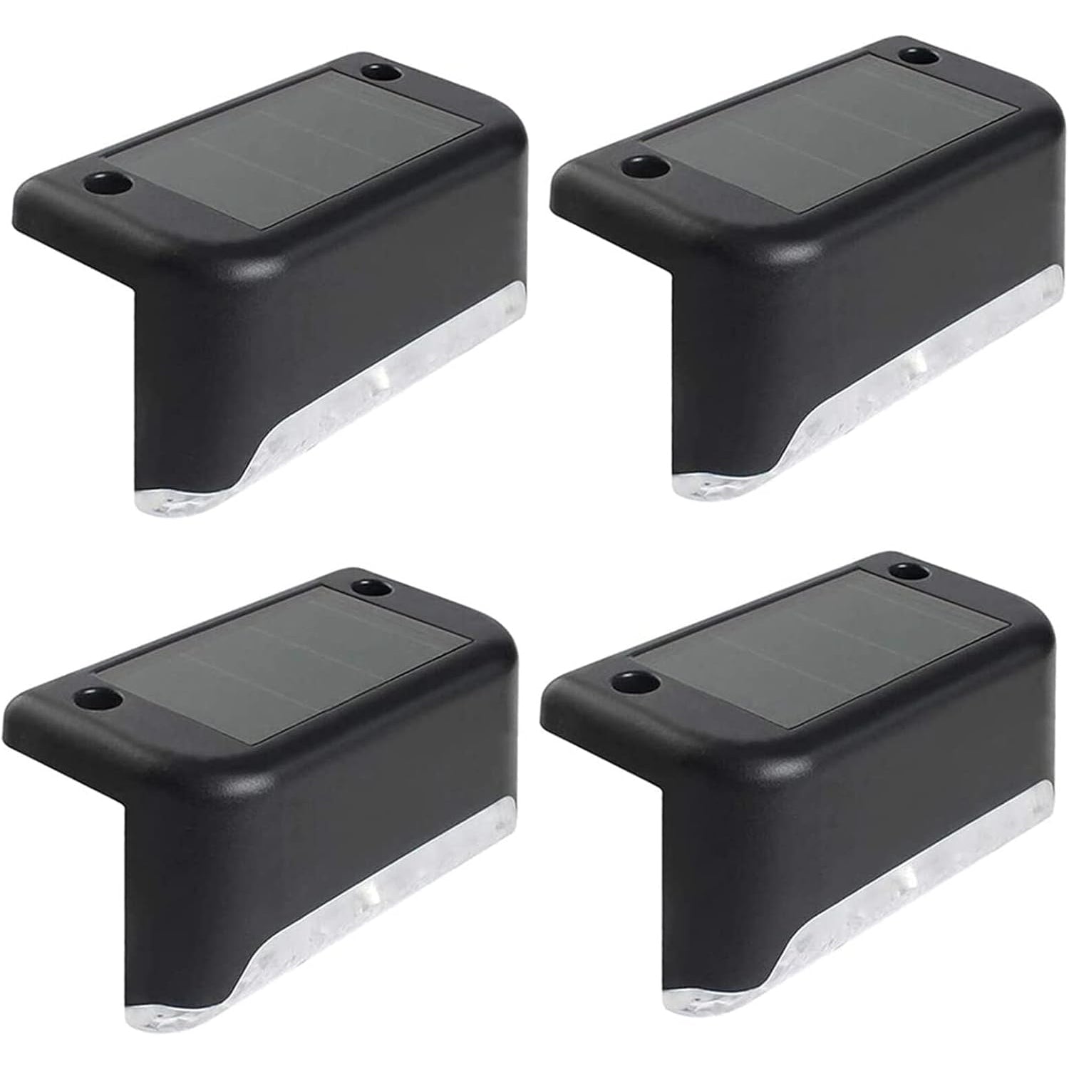 4-Piece Solar Waterproof Garden, Stair & Railing Lights - view 4