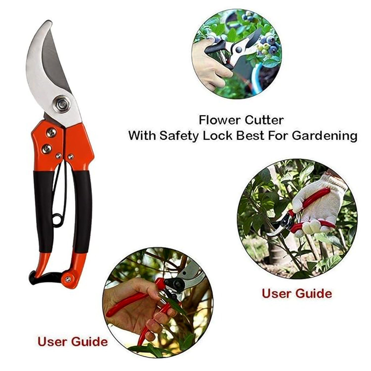 Tiger Garden Shears Pruners Scissor, flower cutter - view 5