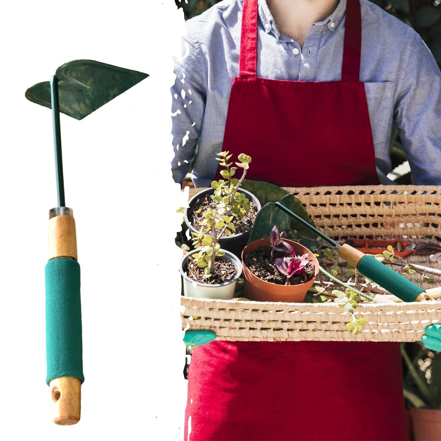 Gardening Hoe Tool with Handle - view 4