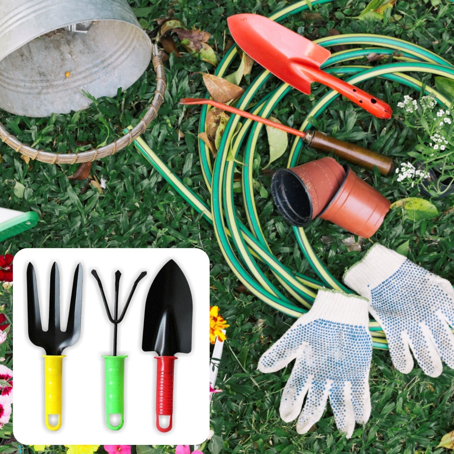 Colorfull Garden Tool Set Set of 3Pc - view 6