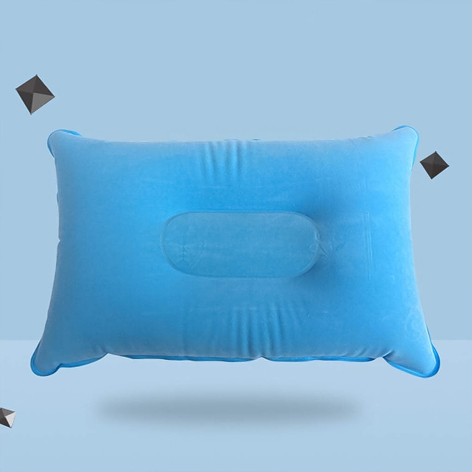 Comfortable Inflating Travel Pillow (34×21 Cm / 1 Pc / Mix Color) - view 3