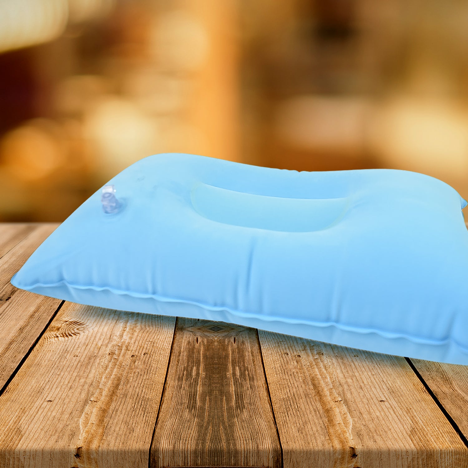 Comfortable Inflating Travel Pillow (34×21 Cm / 1 Pc / Mix Color) - view 6