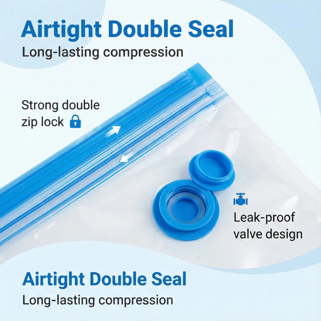 Vacuum Storage Bags, Compression Bags (5 Pcs Set) - view 7