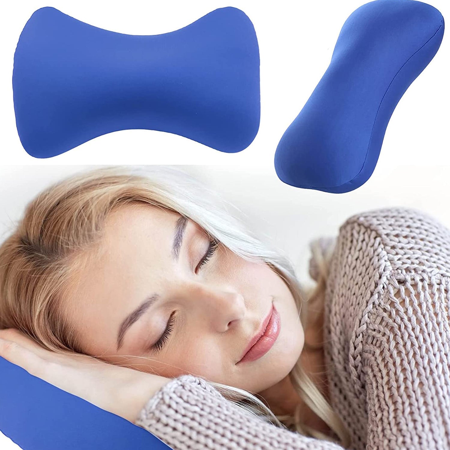 Microbead Roll Neck Pillow – Soft Cushion Bone-Type Travel Neck Support - view 4