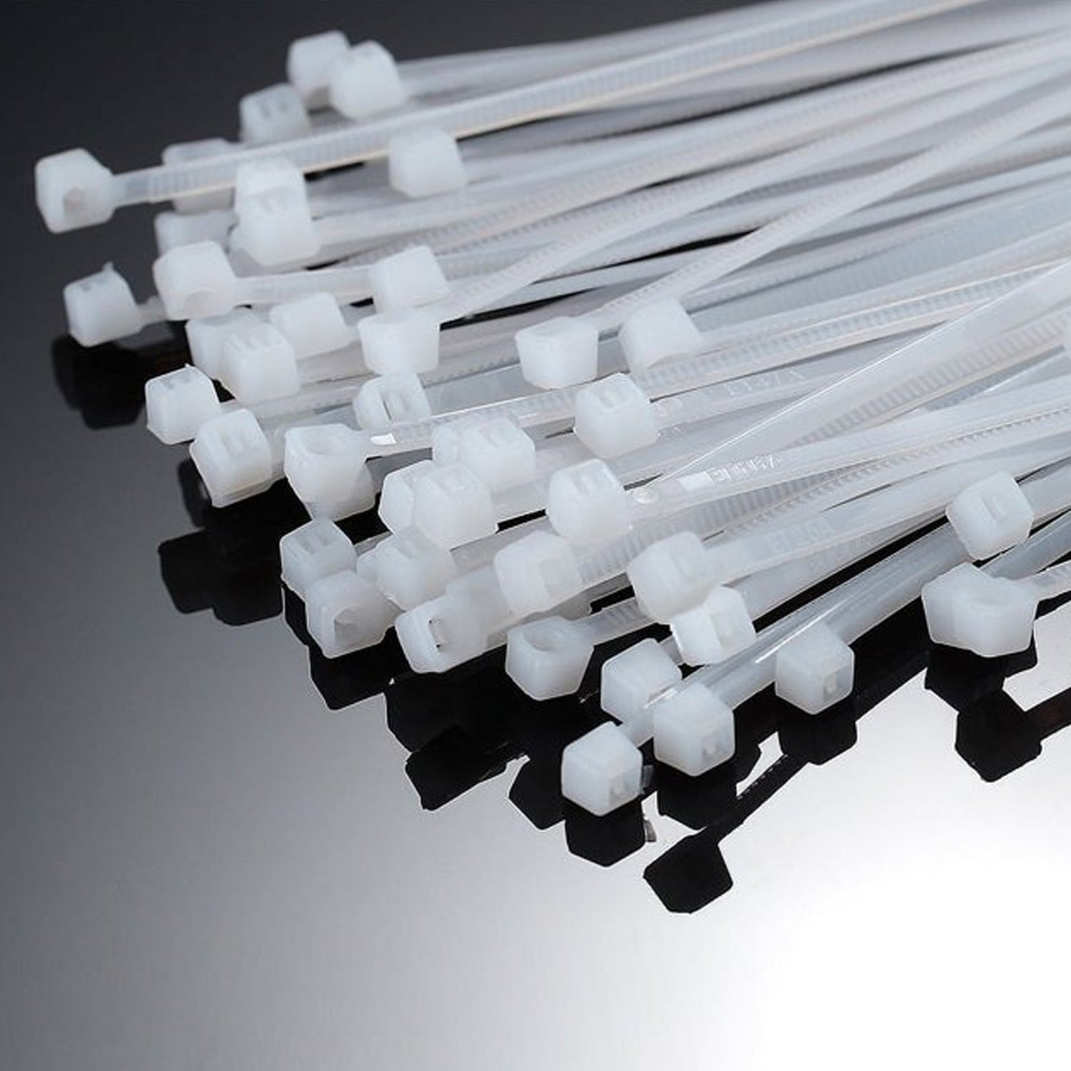 6Inch Nylon Self Locking Cable Ties, Heavy Duty Strong Zip Wire Tie. Pack of 100 - view 3