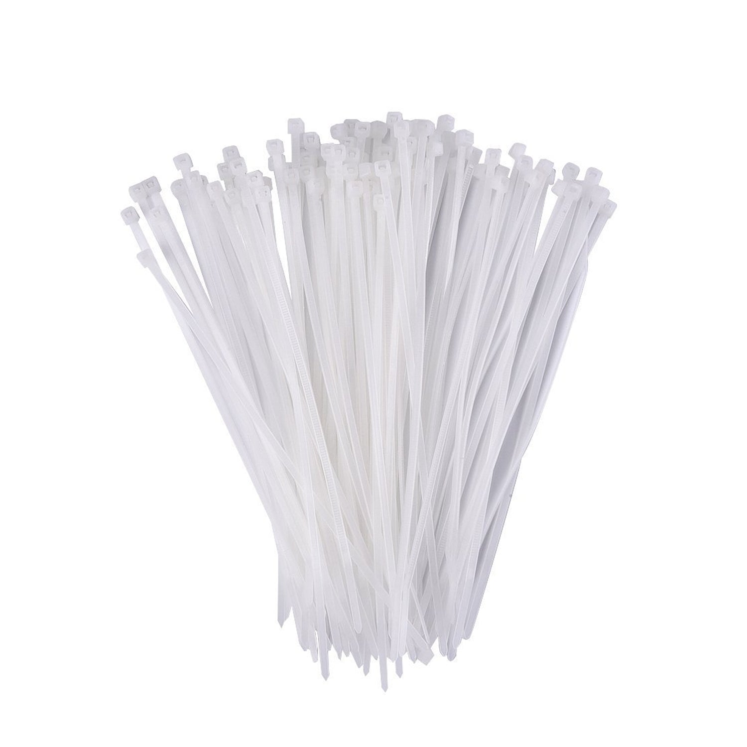 3.2×200 MM Nylon Self-Locking Cable Ties – Heavy Duty Zip Wire Tie (Pack of 100, Black) - view 2