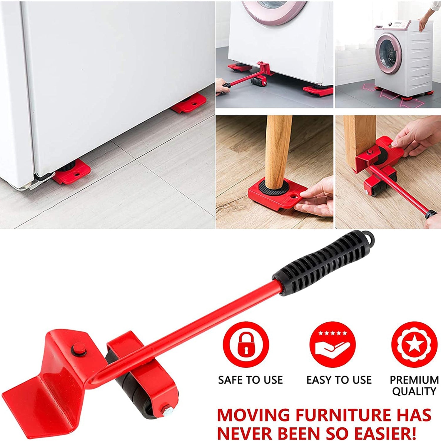 Heavy-Duty Furniture Lifter & Shifting Tool - view 4