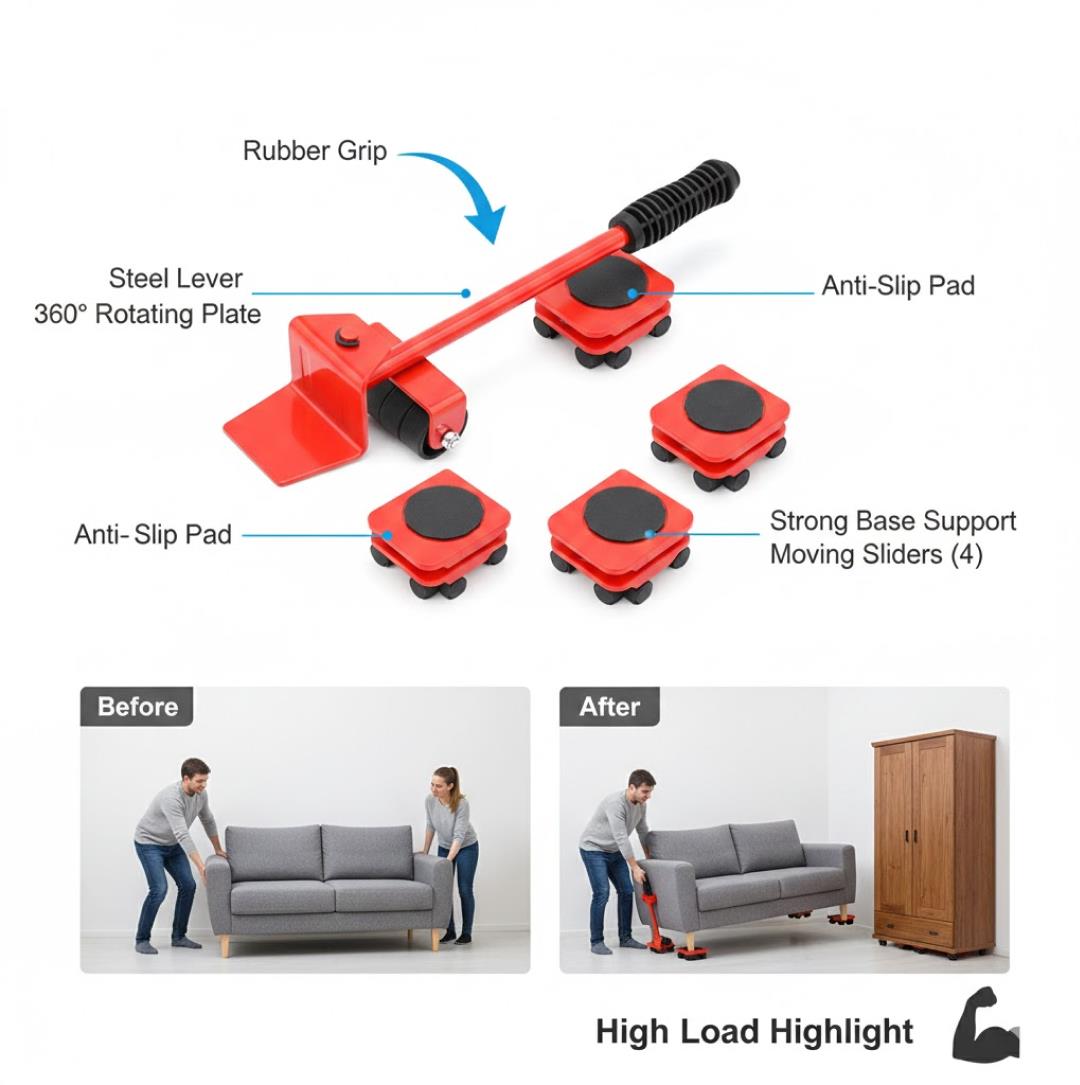 Heavy-Duty Furniture Lifter & Shifting Tool - view 6