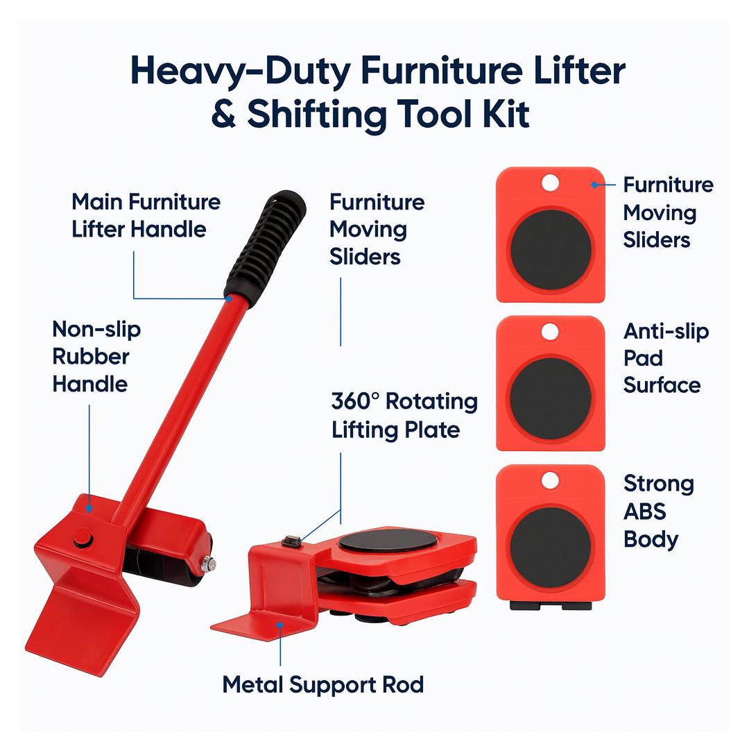 Heavy-Duty Furniture Lifter & Shifting Tool - view 7