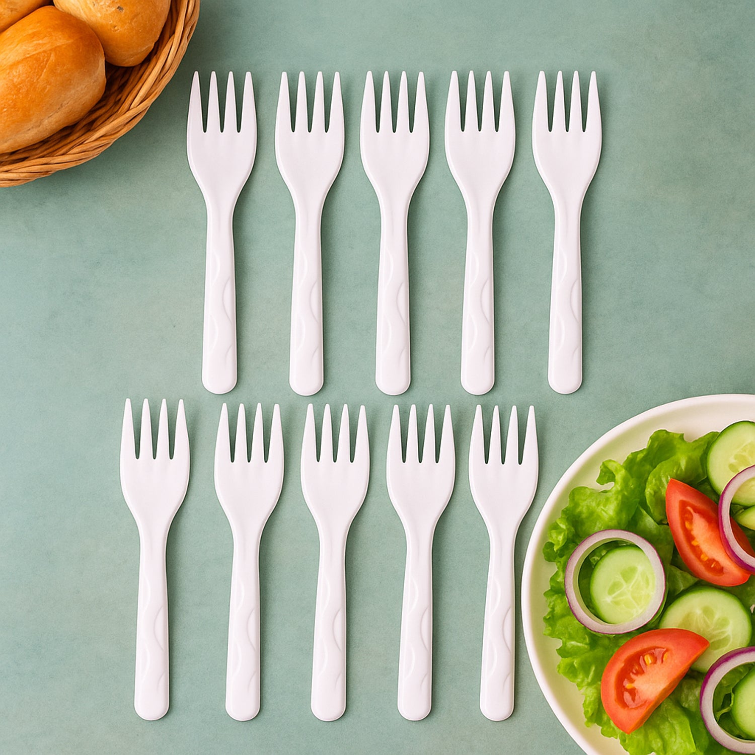 Compostable Bagasse Fork – 10 Pcs Pack - view 6