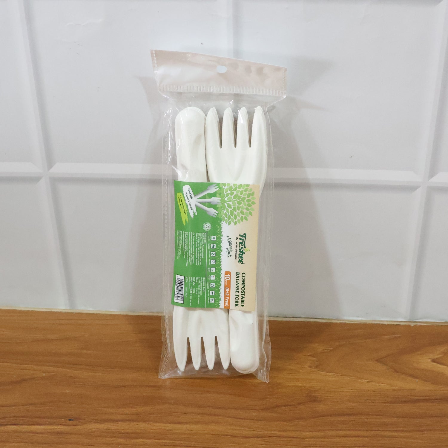 Compostable Bagasse Fork – 10 Pcs Pack - view 7