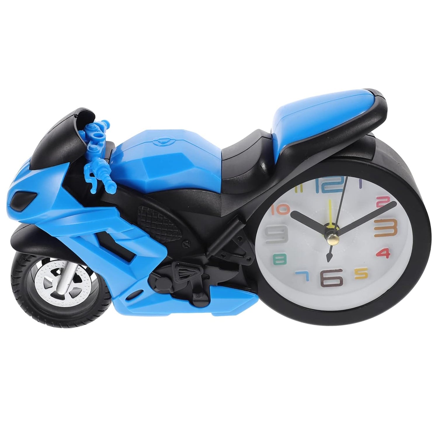 Retro Motorcycle Alarm Clock – Novelty Bike Engine Style Desk Clock - view 4