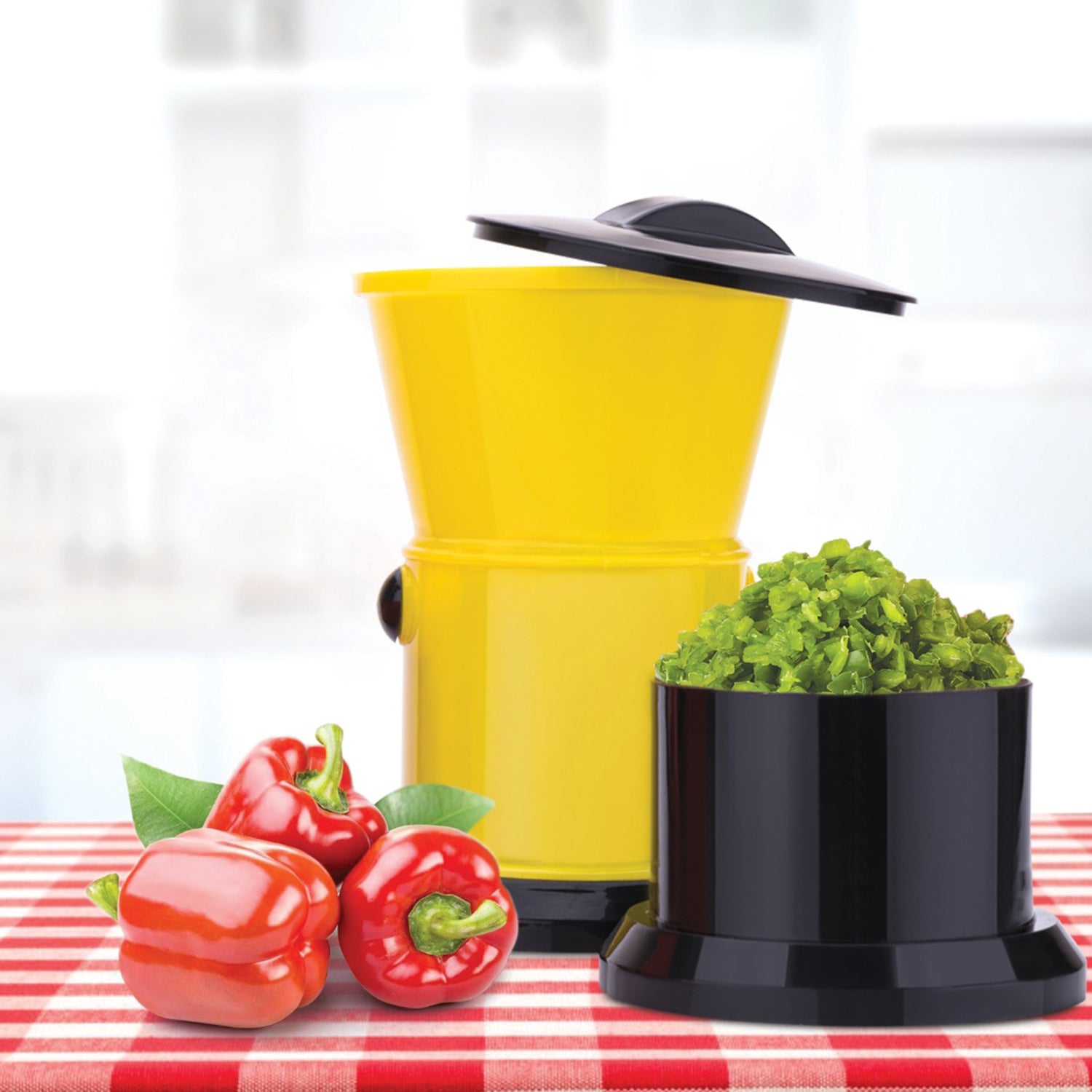 Round Chilly Cutter and grinder tool with effective sharp chopping and cutting