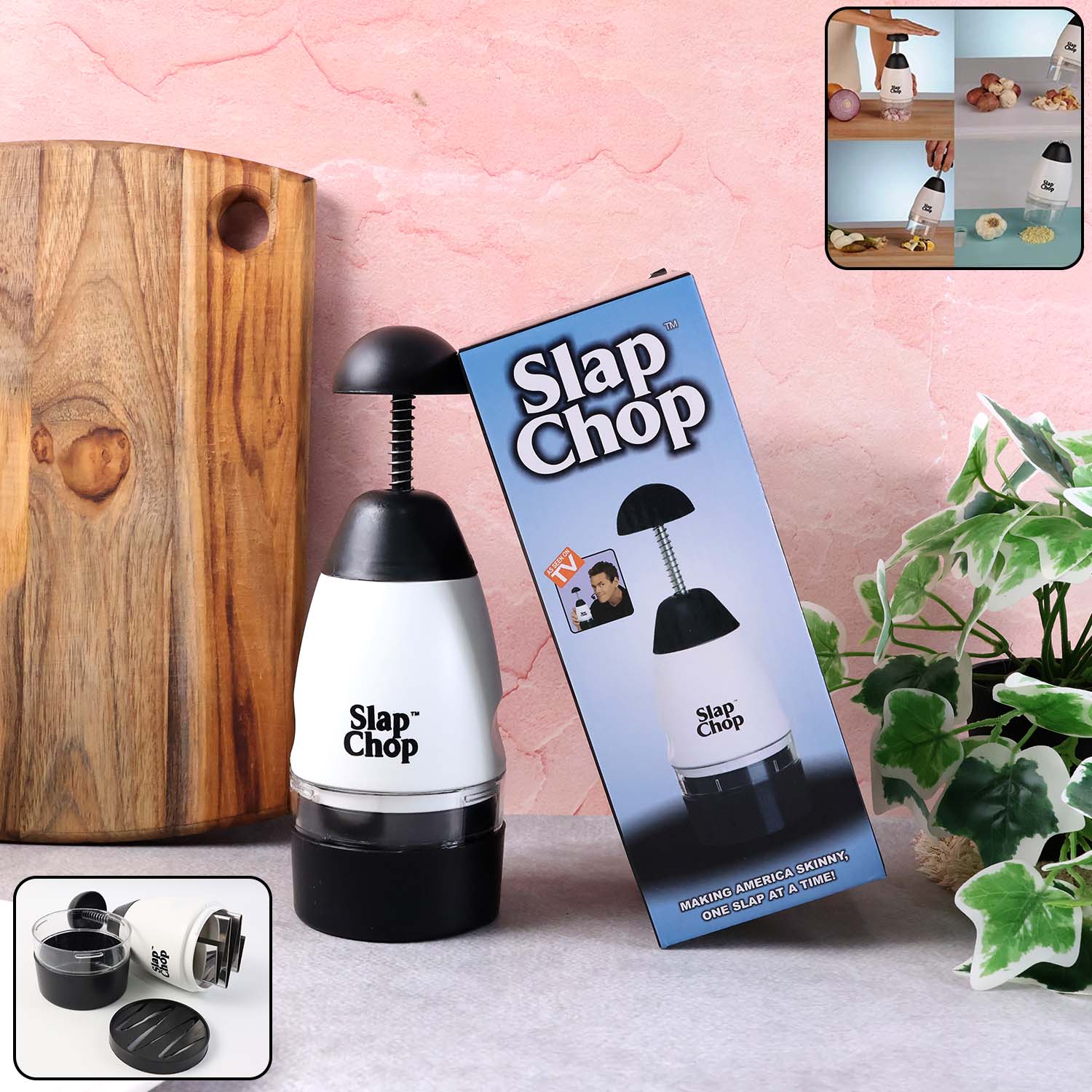 Slap Chop Hand Press Vegetable & Fruit Chopper (1 Pc)