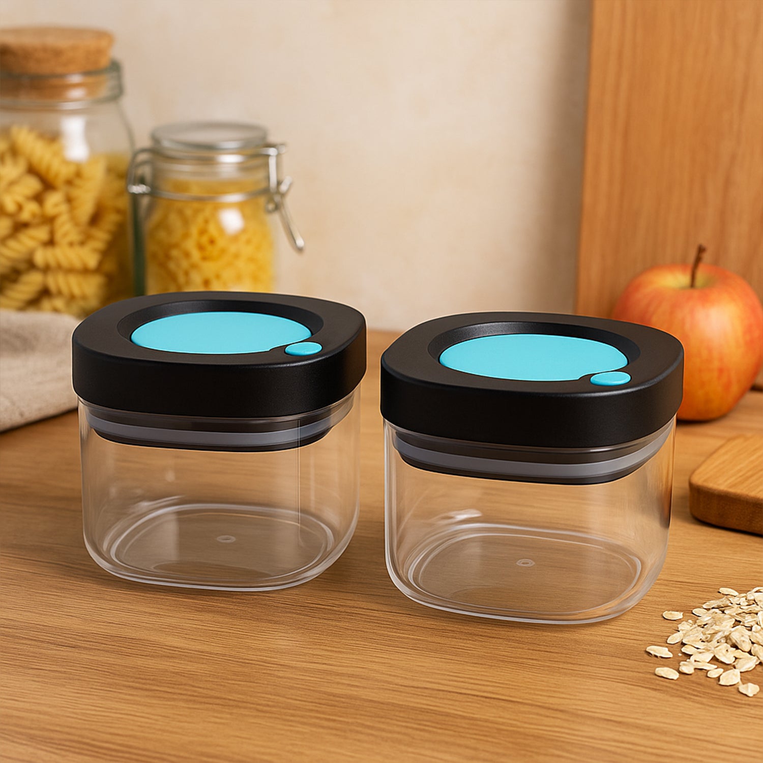 Supermom Airtight Kitchen Storage Containers – (2 Pc Set / 500 ml)