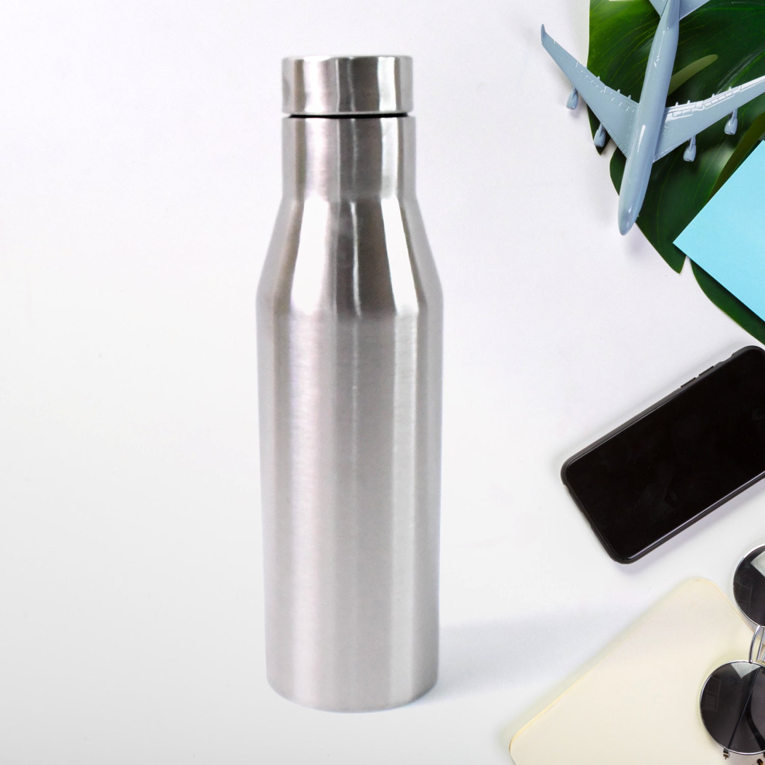 Stainless Steel Double Wall Vacuum-Insulated Drink Water Bottle (1000 ML Approx)