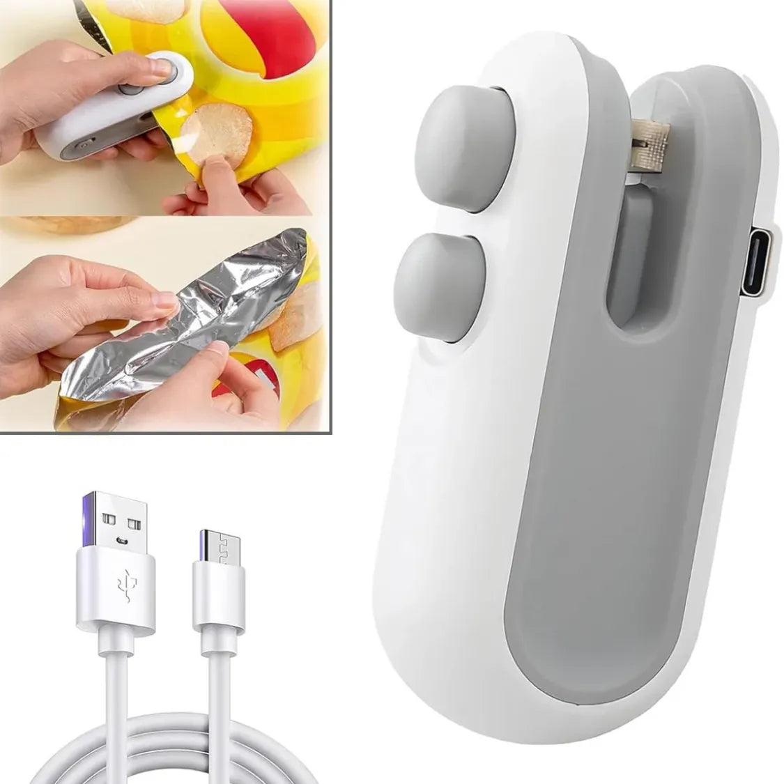 Mini Bag Sealer, 2 in 1 Seal & Cutter Heat Sealers