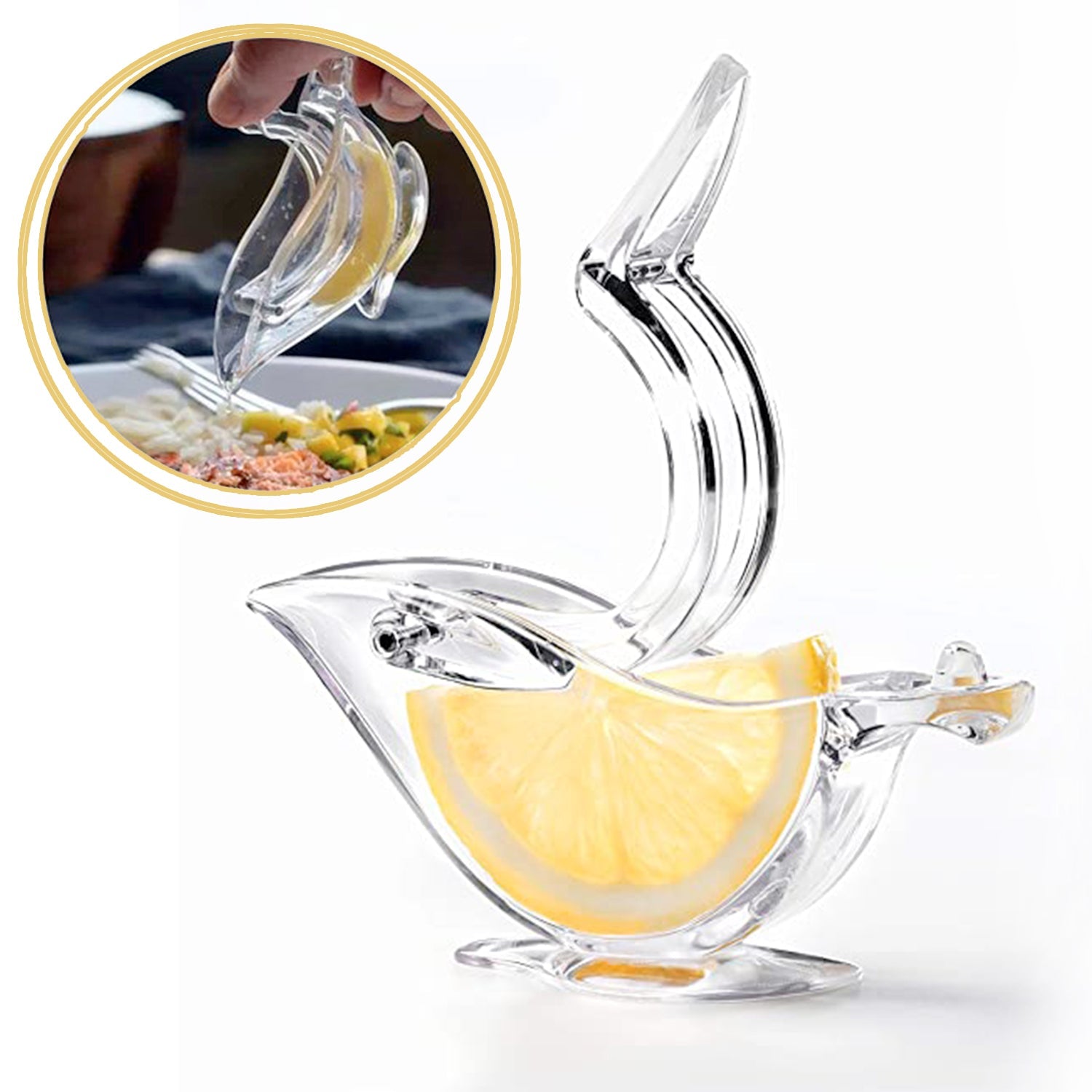 Bird-Shaped Lemon Squeezer for Citrus Fruits (Portable, Color Box)