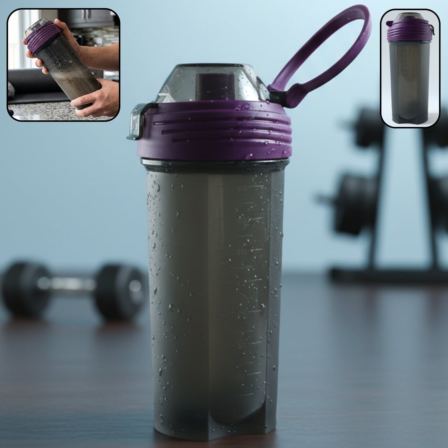 700 ML Multipurpose Protein Shaker Bottle (1 Pc)