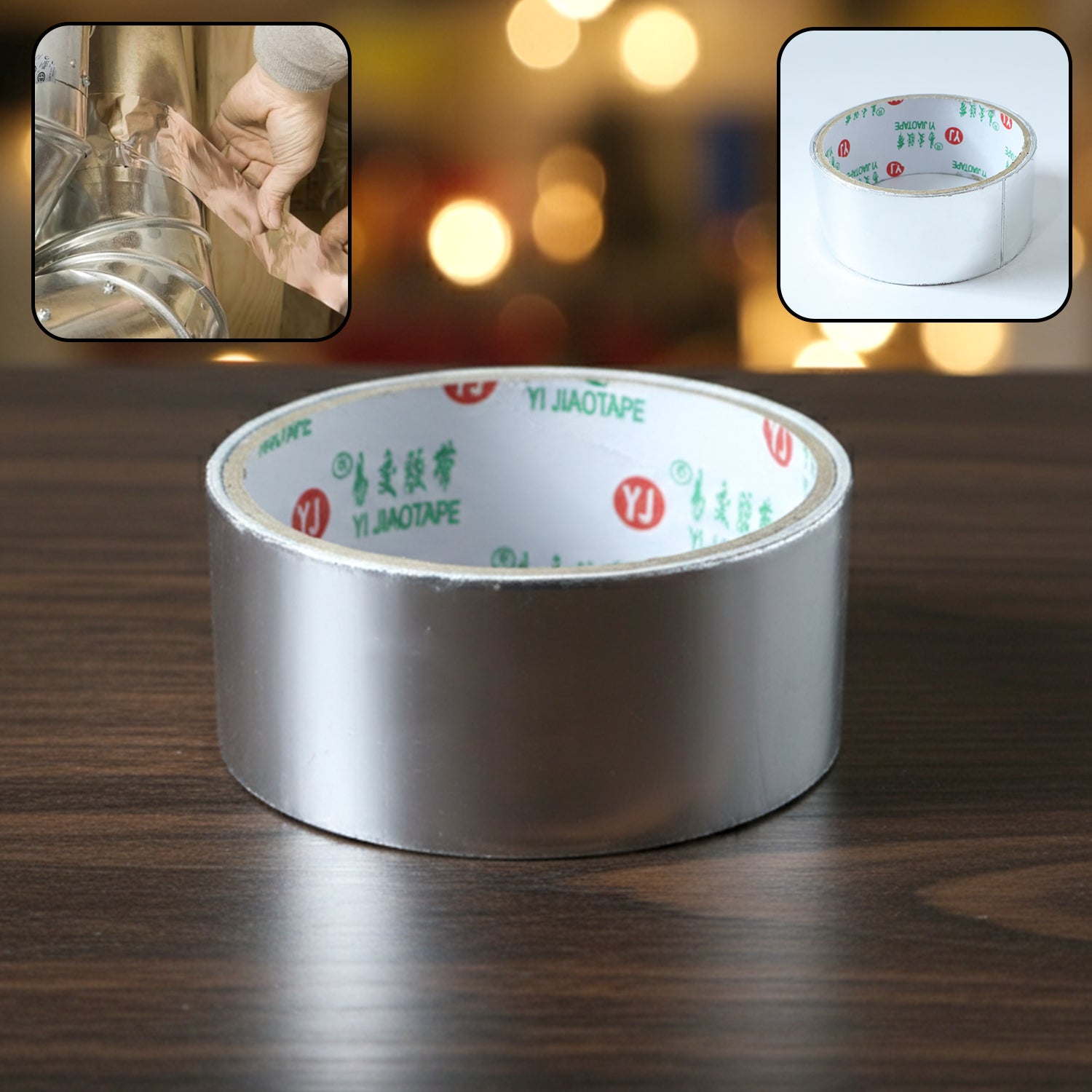 Heavy-Duty Aluminium Foil Adhesive Tape 85×40 mm (1 Pc)