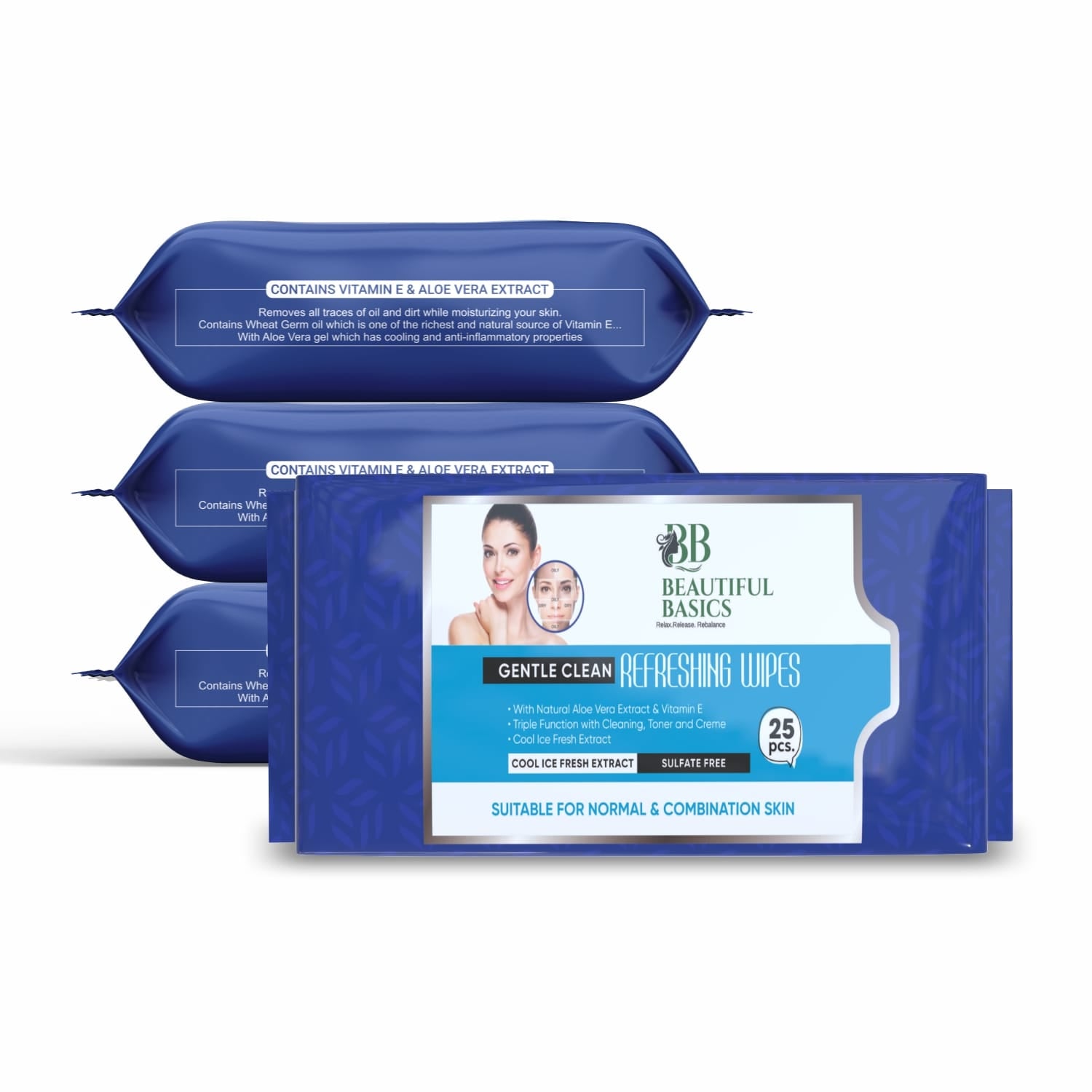 Refreshing Wet Wipes for Face | Facial Cleansing | Refreshing & Skin Hydration| Soothing for skin | pH Balanc…