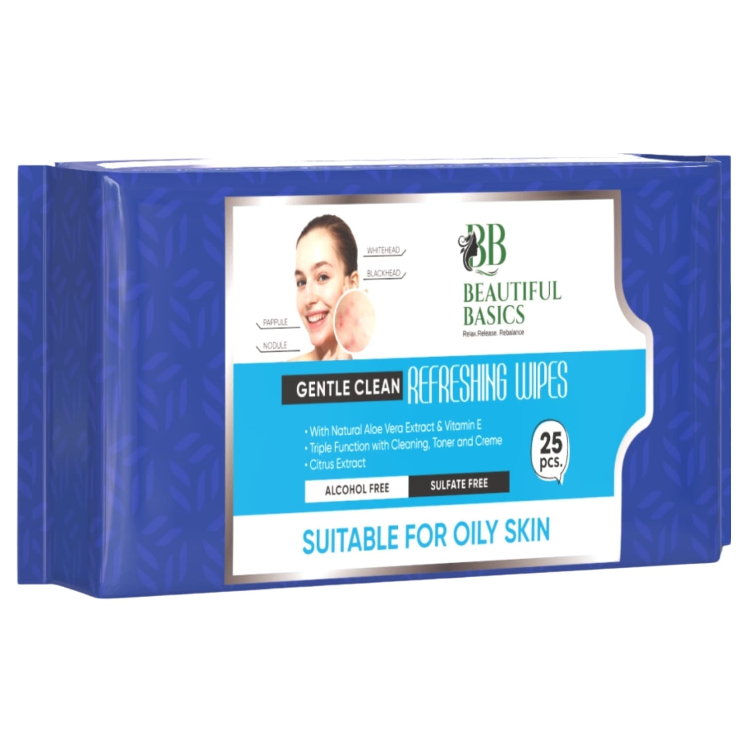 Refreshing Wet Wipes for Face 25 Wipes