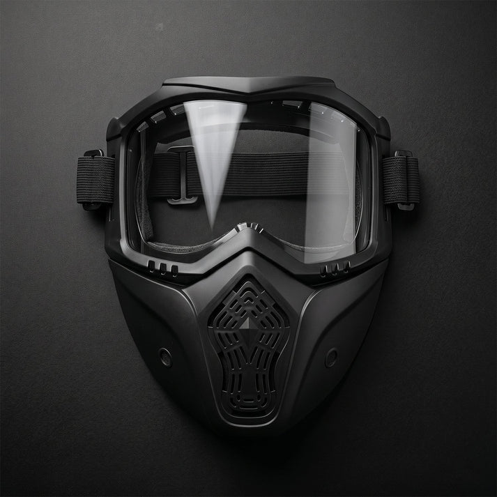 Protective Bike Goggle Face Mask – Detachable Shield for Outdoor Safety