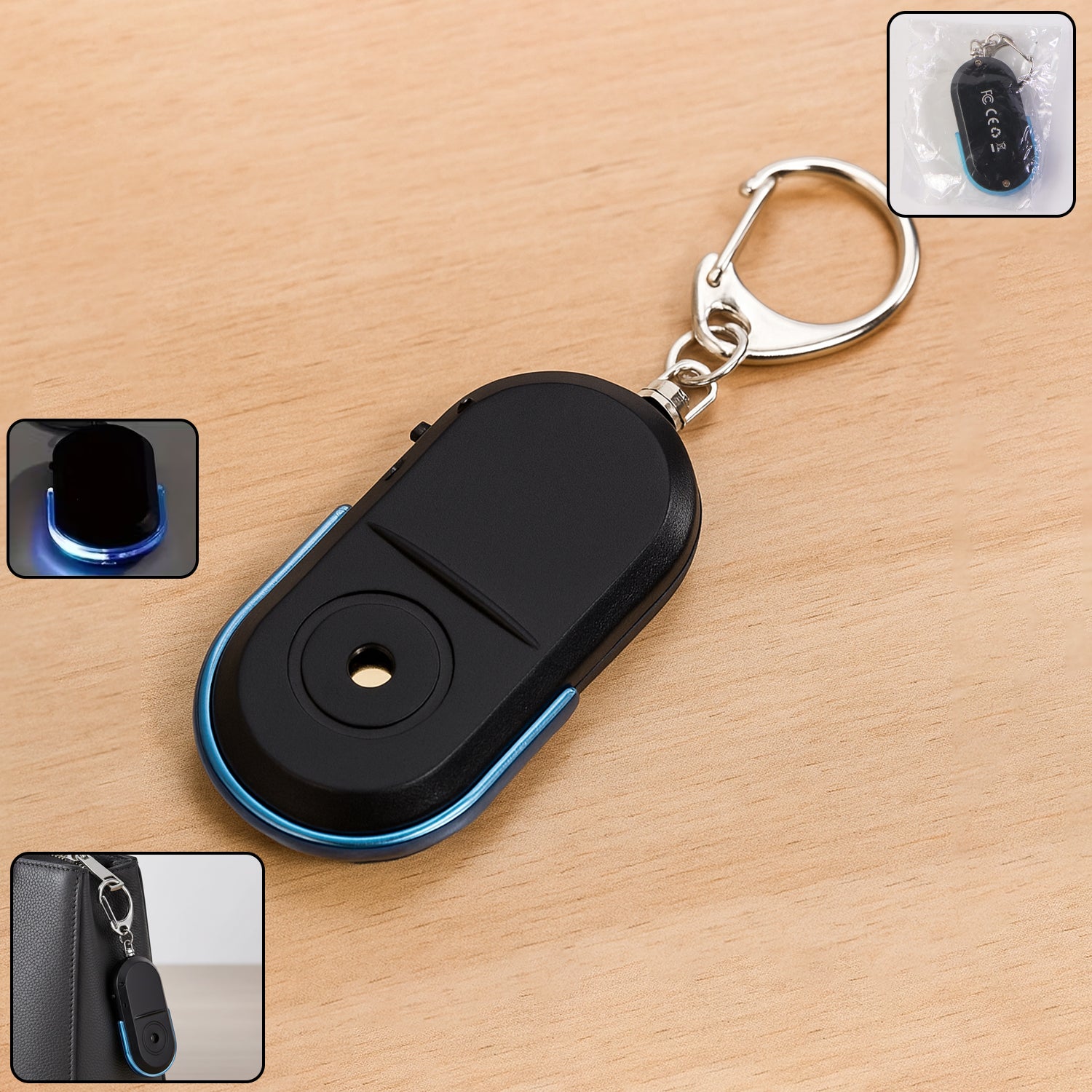 Personal Safety Alarm Keychain – Loud Emergency Siren with LED Light