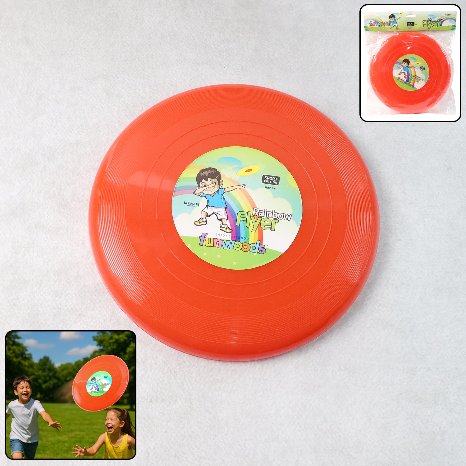 Funwoods Big Outdoor Flying Disc Throw & Catch Game Toy (1 Pc)