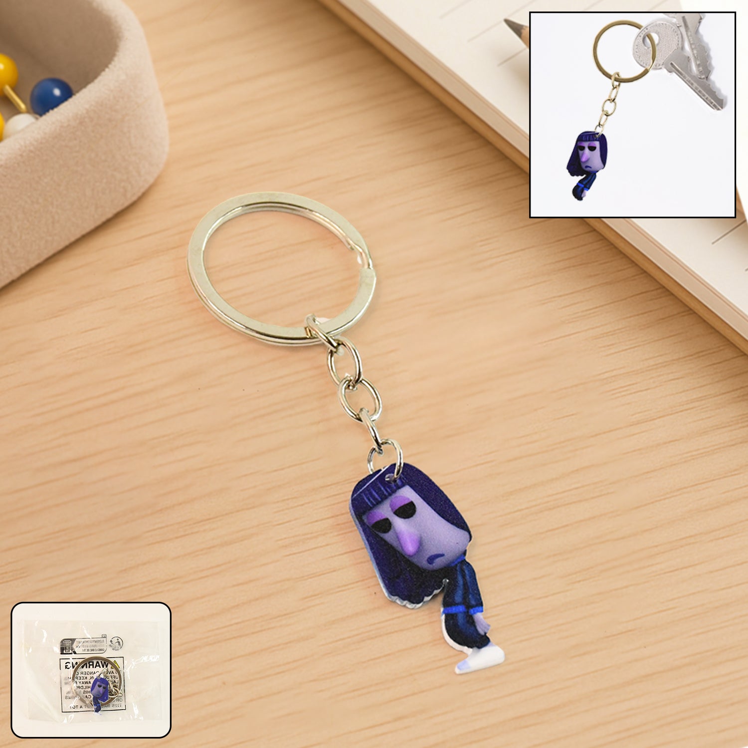 Big Size Cartoon-Themed Character Keychain (1 Pc)