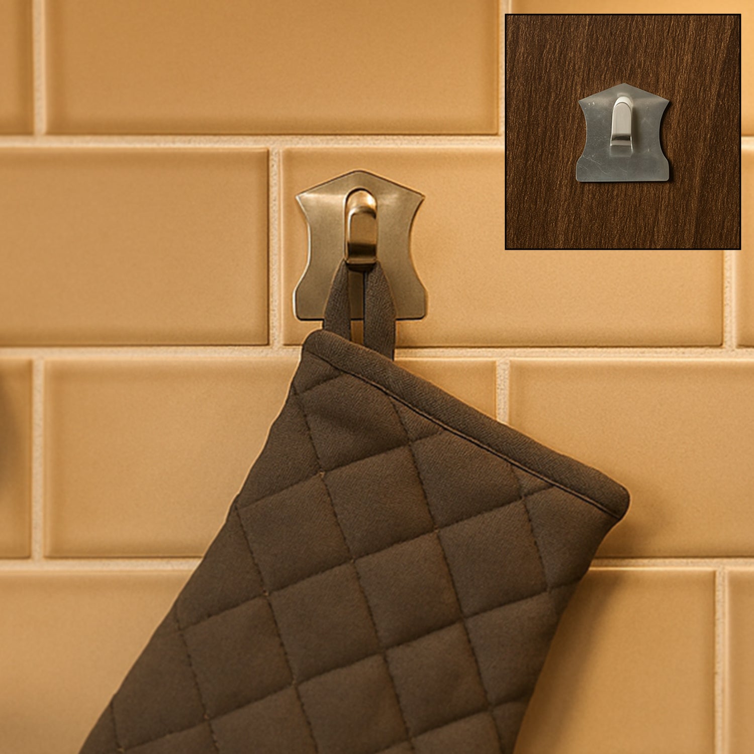 Self-Adhesive Stainless Hooks – Waterproof for Robes, Coats & Towels