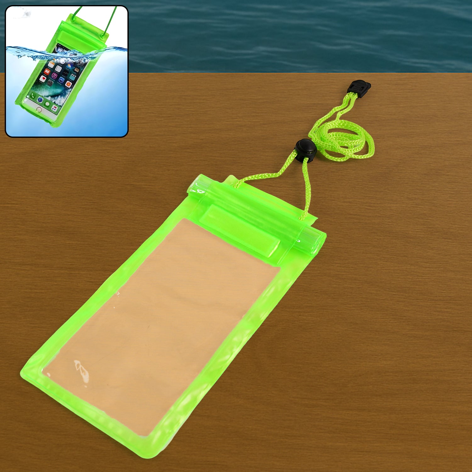 Waterproof Mobile Pouch (6.2 inch , Random Colour)